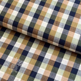 Baumwollstoff YARN DYED Square pickle