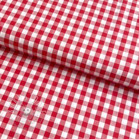 Baumwollstoff Check red