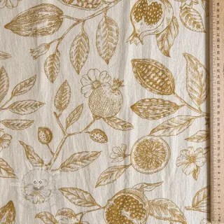 Dekostoff RUSTIC VINTAGE PRINT Granata peanut