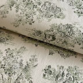 Dekostoff RUSTIC VINTAGE PRINT Gabrielle kaki