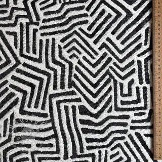 Dekostoff jacquard Mesopotamie allover graphite