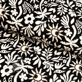 Dekostoff jacquard Sunlight noir