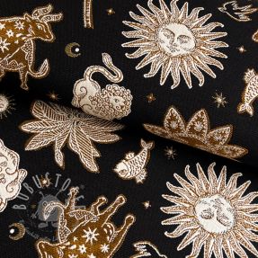 Dekostoff jacquard Pygmalion noir