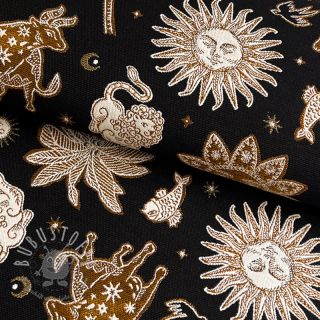 Dekostoff jacquard Pygmalion noir