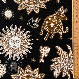 Dekostoff jacquard Pygmalion noir