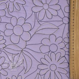 Steppstoffe Flowers lavender