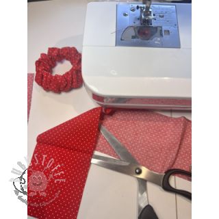 Baumwollstoff Petit dots red