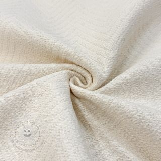 Dekostoff jacquard Saxo ecru