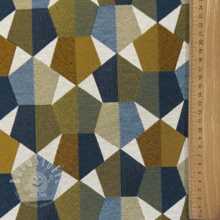 Dekostoff jacquard Mustang blue