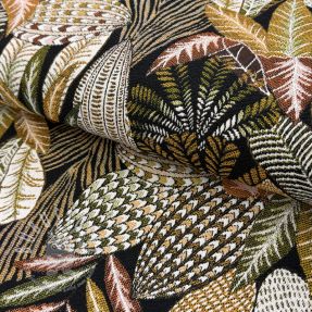 Dekostoff jacquard Egypte noir