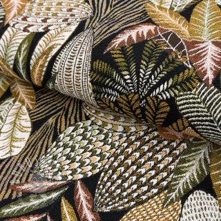 Dekostoff jacquard Egypte noir