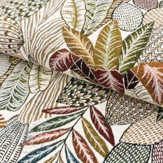 Dekostoff jacquard Egypte blanc