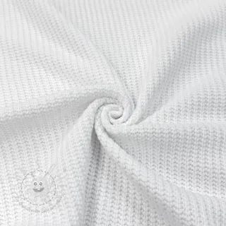 Strickstoff BIG KNIT white
