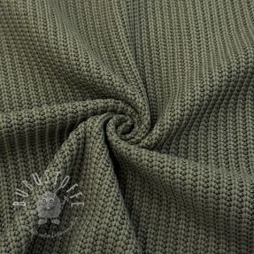 Strickstoff BIG KNIT camo green