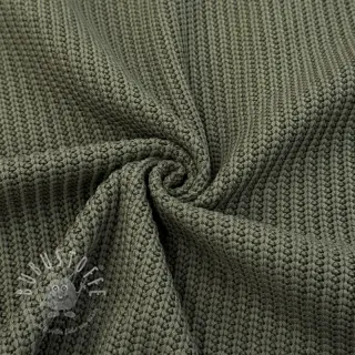 Strickstoff BIG KNIT camo green