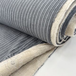 Cord Cofur fleece grey
