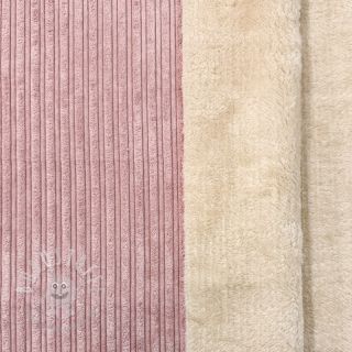 Cord Cofur fleece rose