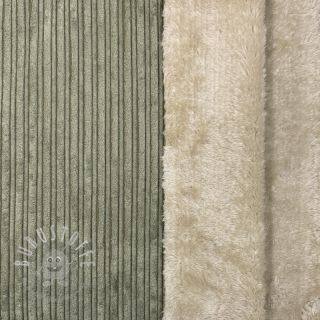 Cord Cofur fleece camo green