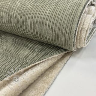 Cord Cofur fleece camo green