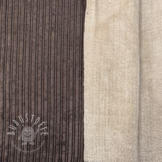 Cord Cofur fleece dark brown