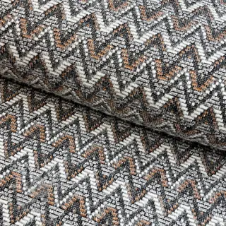 STRICKSTOFF jacquard Comfilia Zigzag wavy brown