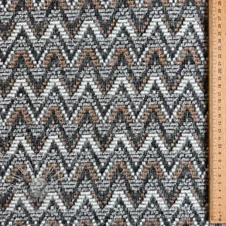 STRICKSTOFF jacquard Comfilia Zigzag wavy brown
