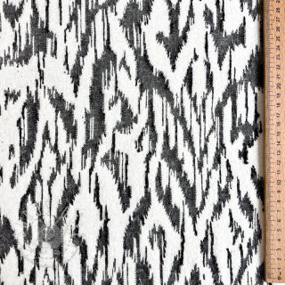 STRICKSTOFF jacquard Comfy Blurry Ikat grey