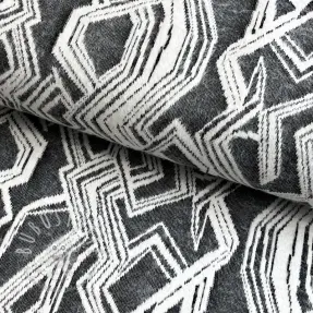 STRICKSTOFF jacquard Comfy Broken checks black