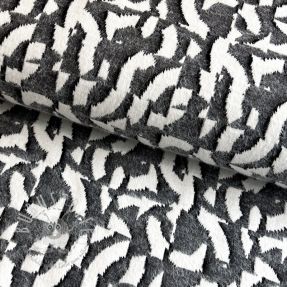 STRICKSTOFF jacquard Comfy Collage shapes grey