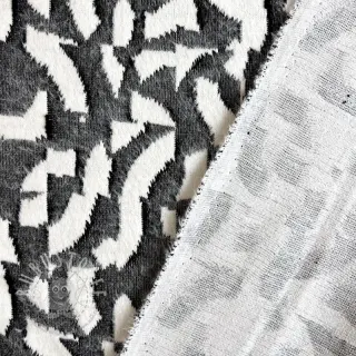 STRICKSTOFF jacquard Comfy Collage shapes grey