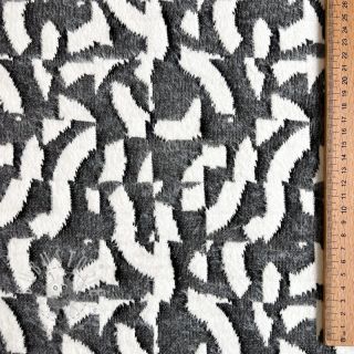 STRICKSTOFF jacquard Comfy Collage shapes grey