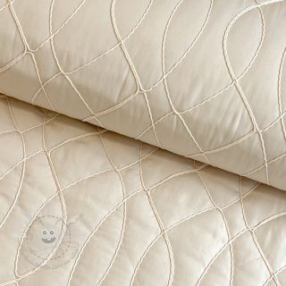 Steppstoffe Cord off white