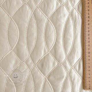 Steppstoffe Cord off white