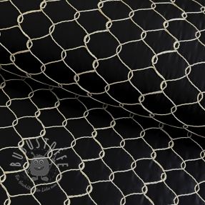 Steppstoffe Cord black