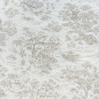 Dekostoff jacquard MACASSAR alover lin