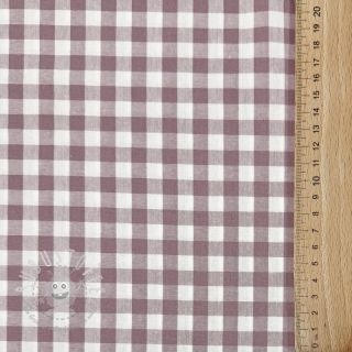 Baumwollstoff Check mauve