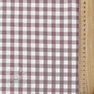 Baumwollstoff Check mauve