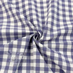Baumwollstoff Check lavender