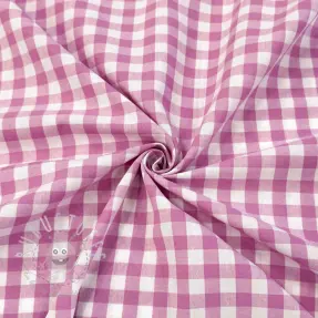 Baumwollstoff Check pink