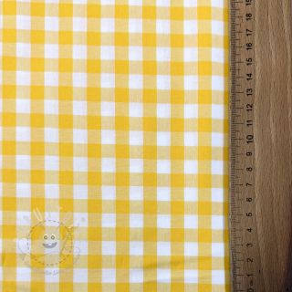 Baumwollstoff Check yellow