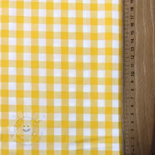Baumwollstoff Check yellow