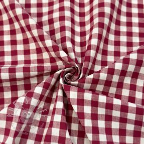 Baumwollstoff Check berry