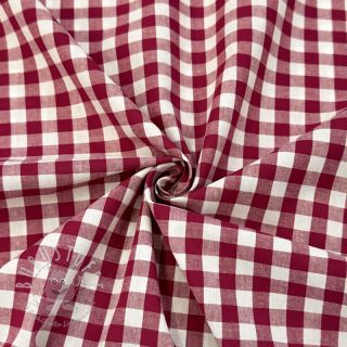 Baumwollstoff Check berry