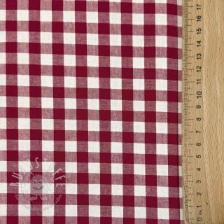 Baumwollstoff Check berry