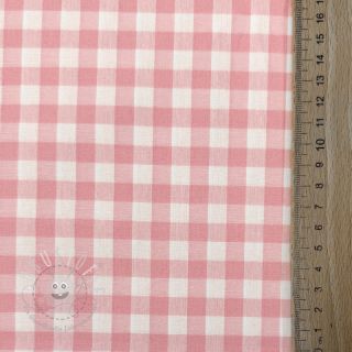 Baumwollstoff Check rosa