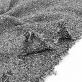 Mantelstoff PRATO wool dark grey melange