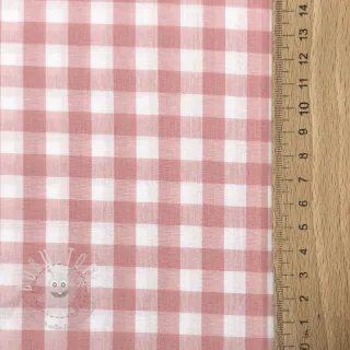 Baumwollstoff Check old rose