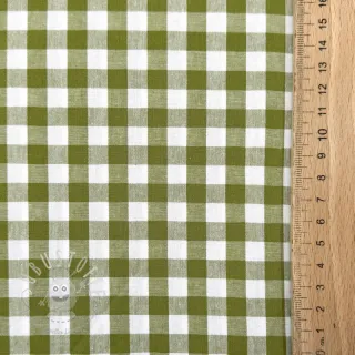 Baumwollstoff Check old lime