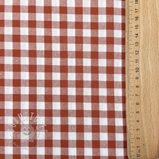 Baumwollstoff Check terra