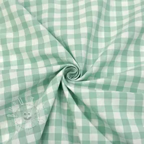 Baumwollstoff Check mint